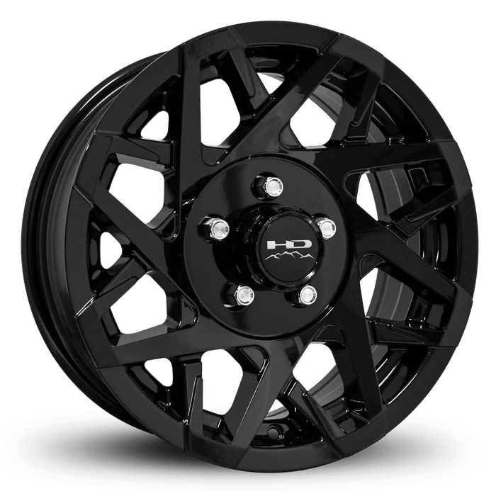 14x5.5 5 - 4.5 All Gloss Black Canyon Trailer Wheel - Tires Fast