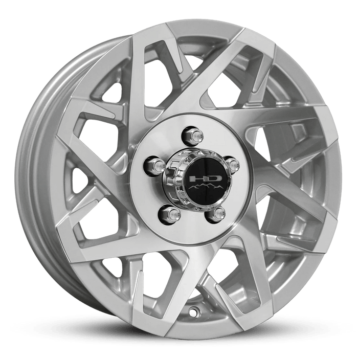 15x6 5 - 4.5 Gloss Silver Machined Face Canyon Trailer Wheel - Tires Fast