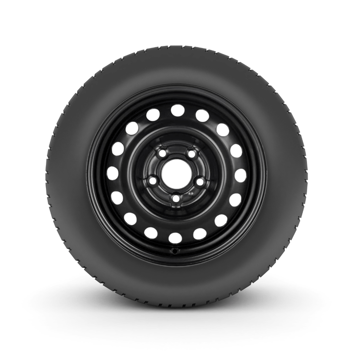 2013 - 2023 Nissan NV200 185/60R15C Tire on 15" 5x114.3 Black Steel Wheel - Tires Fast