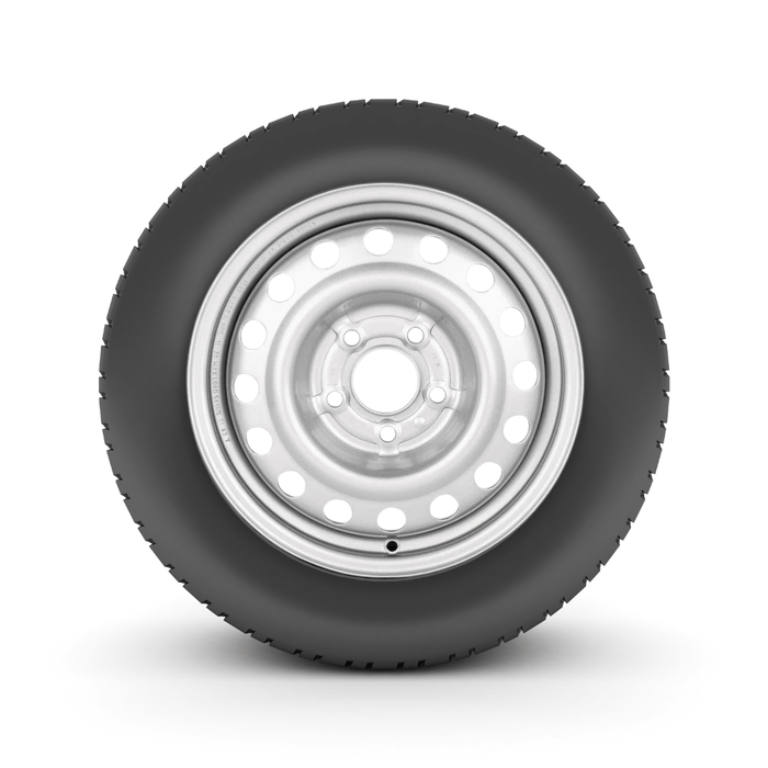 2013 - 2023 Nissan NV200 185/60R15C Tire on 15" 5x114.3 Silver Steel Wheel - Tires Fast