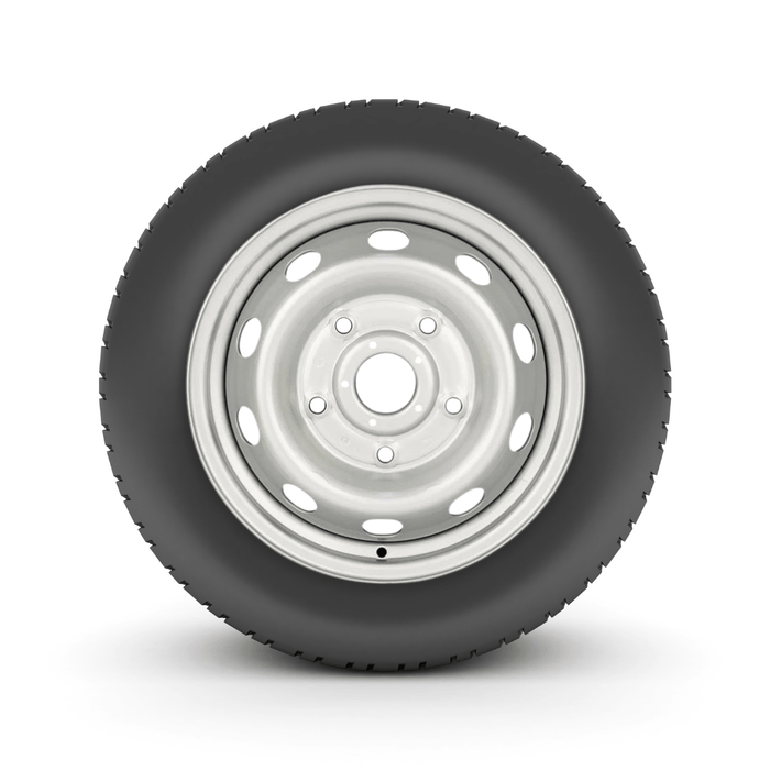 2015 - 2025 Ford Transit 150/250/350 235/65R16C Tire on 16" 5x160 Silver Steel Wheel - Tires Fast