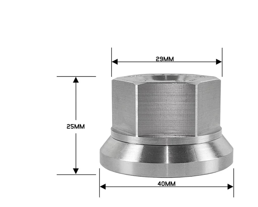 5/8" - 18 Stainless Steel Swivel Flat Seat Open Trailer Lug Nut - Tires Fast