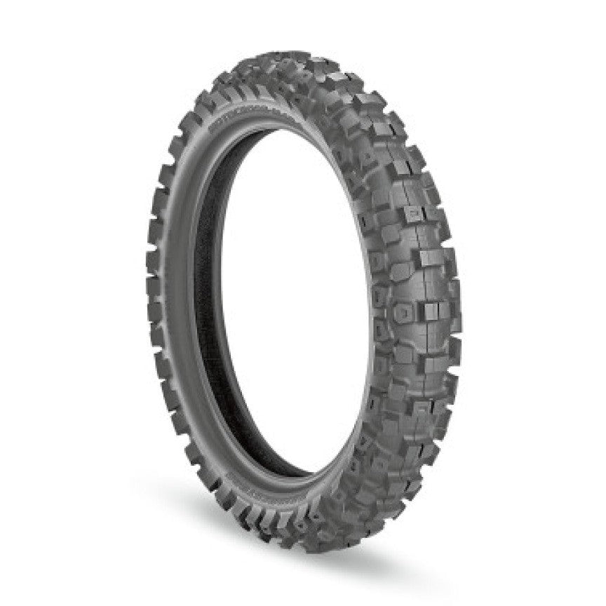 Bridgestone M404 rear motocross tire with tall knobby tread for sand and loam