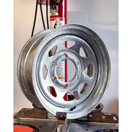 16x6 6 - 5.5 Galvanized Spoke Trailer Wheel - Tires Fast
