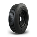 215/75R17.5 16-Ply Trailer Tire on 17.5" 8-6.5 Black Modular Wheel
