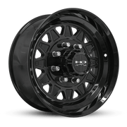 17.5x6.75 8 - 6.5 HDT All Gloss Black Forged Trailer Wheel - Tires Fast