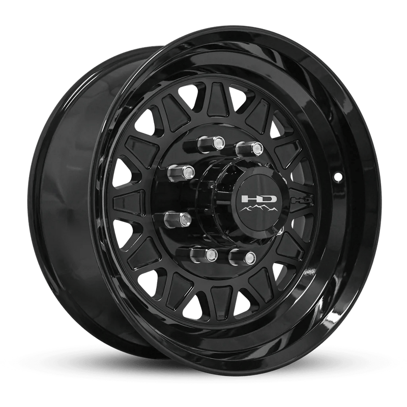 17.5x6.75 8 - 6.5 HDT All Gloss Black Forged Trailer Wheel - Tires Fast