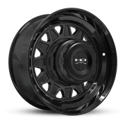 17.5x6.75 8 - 6.5 HDT All Gloss Black Forged Trailer Wheel - Tires Fast