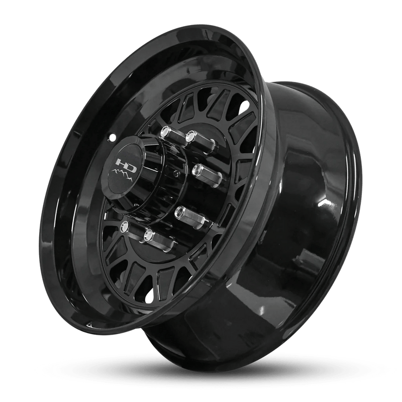 17.5x6.75 8 - 6.5 HDT All Gloss Black Forged Trailer Wheel - Tires Fast