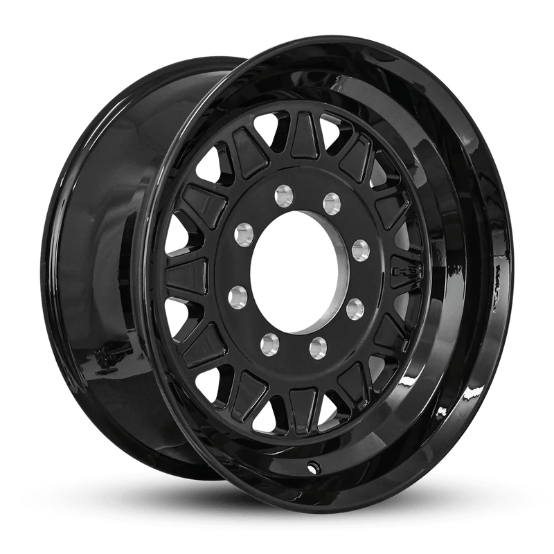 17.5x6.75 8 - 6.5 HDT All Gloss Black Forged Trailer Wheel - Tires Fast