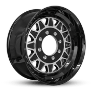 17.5x6.75 8 - 6.5 HDT Gloss Black Machined Face Forged Trailer Wheel - Tires Fast