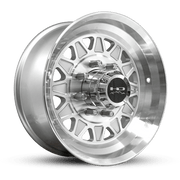 17.5x6.75 8 - 6.5 HDT Gloss Silver Full Machined Forged Trailer Wheel - Tires Fast