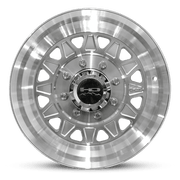 17.5x6.75 8 - 6.5 HDT Gloss Silver Full Machined Forged Trailer Wheel - Tires Fast