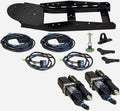 KFI Pro V-Plow Push Tube Dash Control Kit components including hydraulic actuators, wiring harnesses, and mounting frame