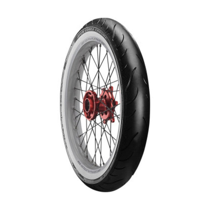 MT90B16 Avon Cobra Chrome White Sidewall Front