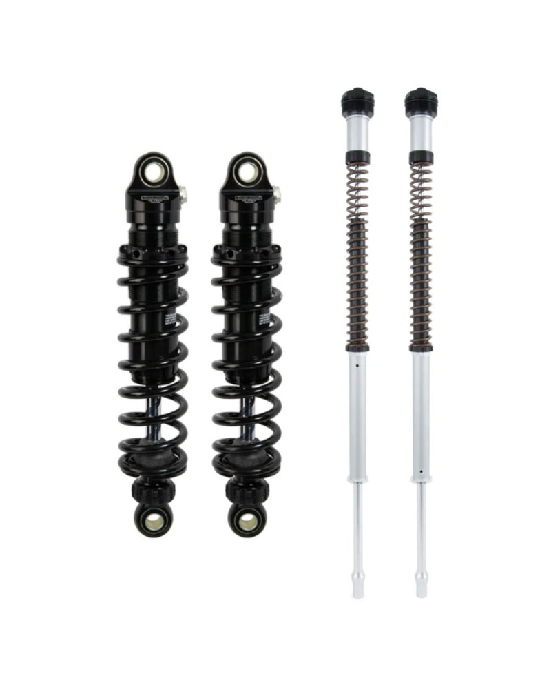 1997-2013 Harley-Davidson Touring Öhlins Complete Front and Rear Suspension Kit (FKC Cartridges, Springs + STX 36 Shocks)