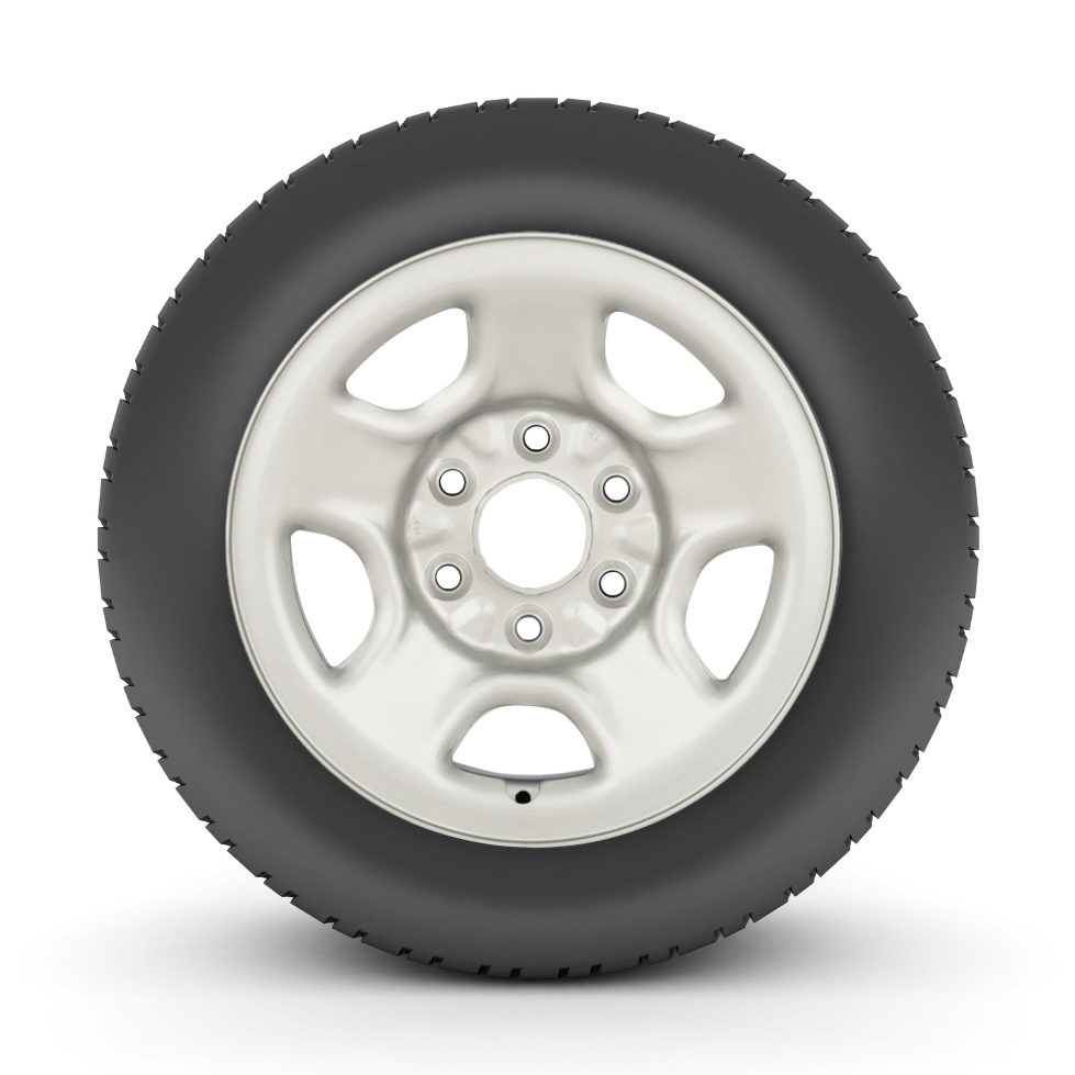 2003 - 2012 Chevrolet Express 1500/2500/3500 LT245/75R16 Tire on 16" 6x139.7 Silver Steel Wheel - Tires Fast
