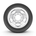 2003 - 2024 Chevrolet Express 2500/3500 LT245/75R16 Tire on 16" 8x165.1 Silver Steel Wheel - Tires Fast