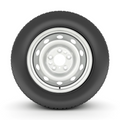 2014 - 2023 Dodge ProMaster Van 1500/2500 LT225/75R16 Tire on 16" 5x130 Silver Steel Wheel - Tires Fast