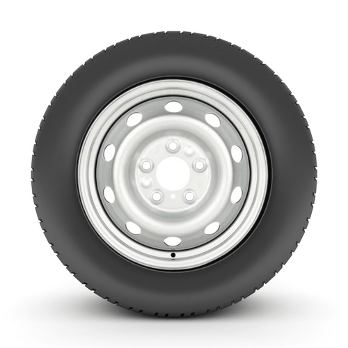 2014 - 2023 Dodge ProMaster Van 1500/2500 LT225/75R16 Tire on 16" 5x130 Silver Steel Wheel - Tires Fast