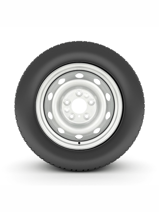 2014 - 2023 Dodge ProMaster Van 1500/2500 LT225/75R16 Tire on 16" 5x130 Silver Steel Wheel - Tires Fast