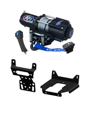 KFI winch mount plate options for Polaris RZR and General models