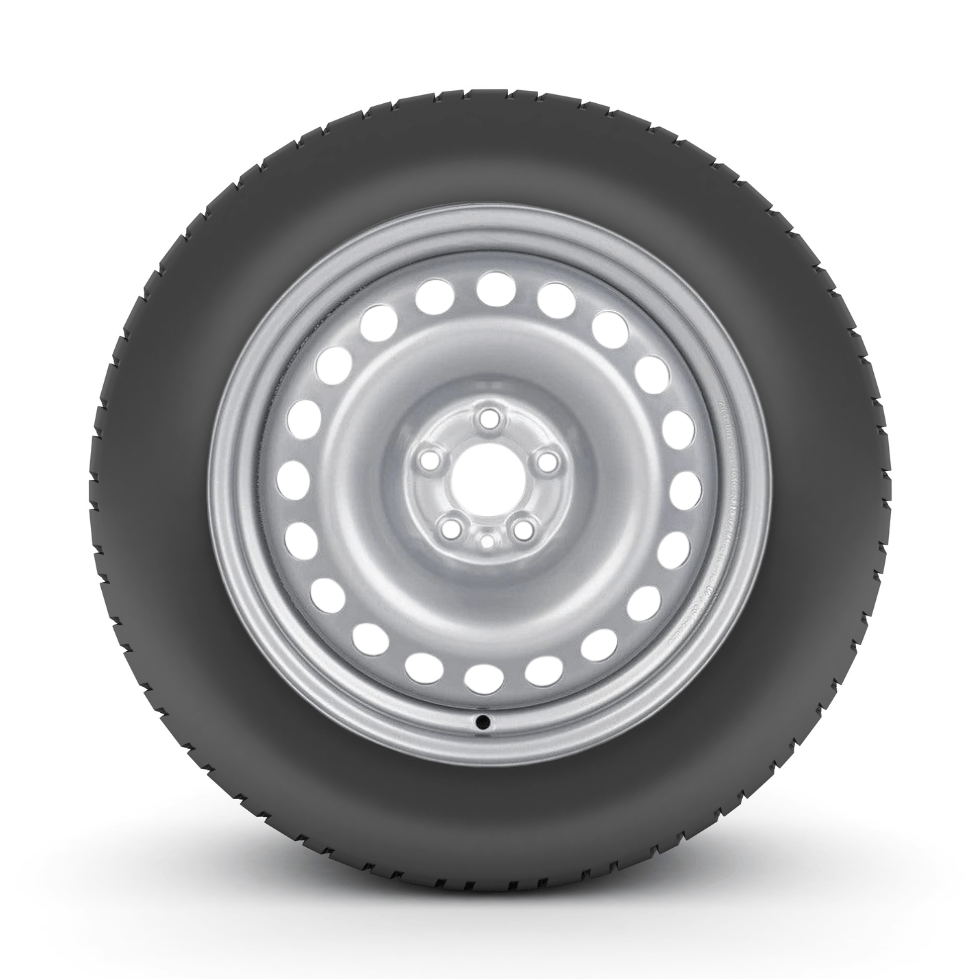 2015 - 2022 Dodge ProMaster City 215/55R16 Tire on 16" 5x98 Silver Steel Wheel - Tires Fast