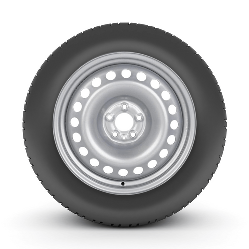 2015 - 2022 Dodge ProMaster City 215/55R16 Tire on 16" 5x98 Silver Steel Wheel - Tires Fast