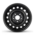 Black steel replacement wheel for 2015-2023 Chevrolet City Express with 15-inch diameter and 5-lug pattern