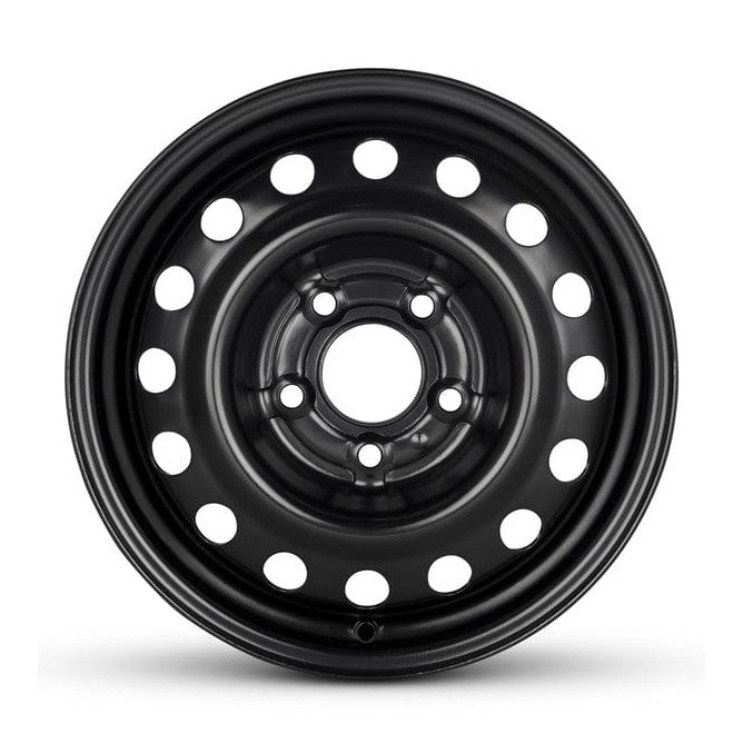 Black steel replacement wheel for 2015-2023 Chevrolet City Express with 15-inch diameter and 5-lug pattern