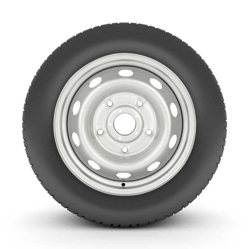2015 - 2025 Ford Transit 150/250/350 235/65R16C Tire on 16" 5x160 Silver Steel Wheel - Tires Fast