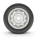 2015 - 2025 Ford Transit 150/250/350 235/65R16C Tire on 16" 5x160 Silver Steel Wheel - Tires Fast