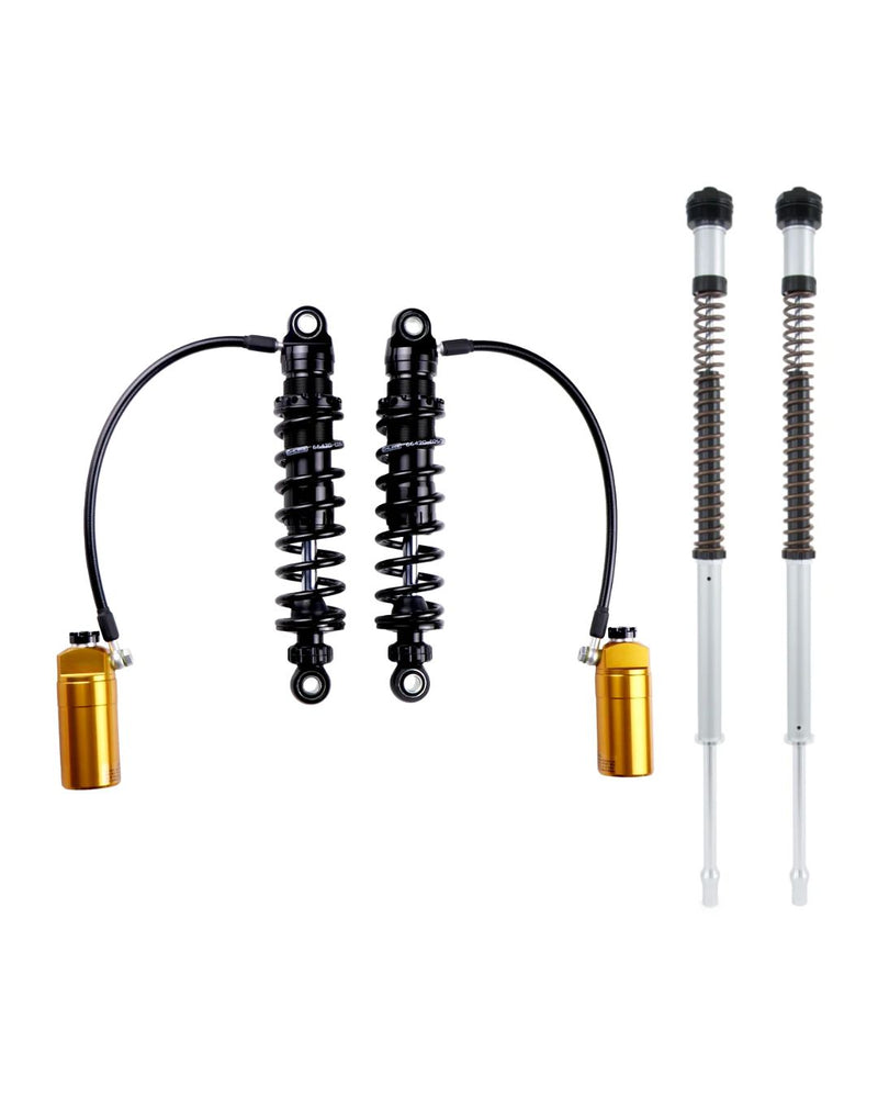 2014-2016 Harley-Davidson Touring Öhlins Complete Front and Rear Suspension Kit (FKC Cartridges + STX Pro Reservoir Shocks)