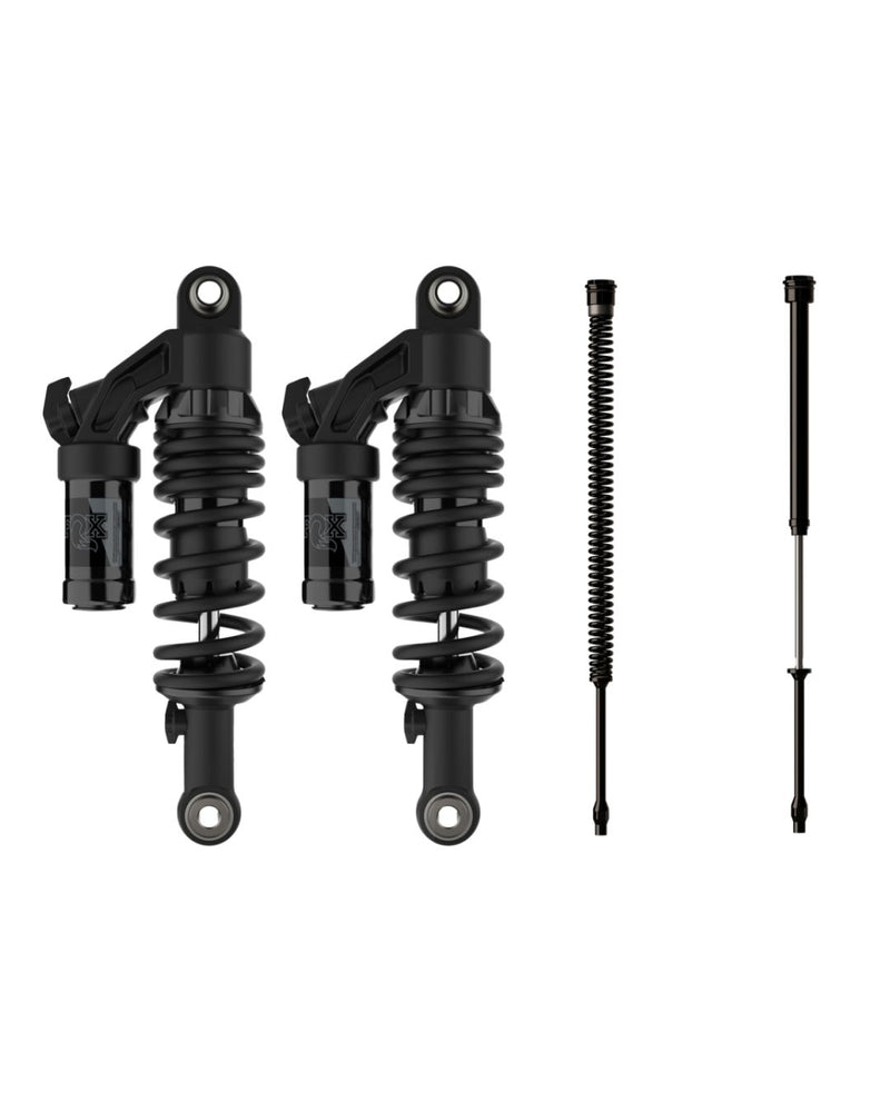 2023-2025 Indian Sport Chief Fox Complete Front and Rear Suspension Kit (GRIP ST 43mm Cartridges + QS3-QSR Reservoir Shocks)