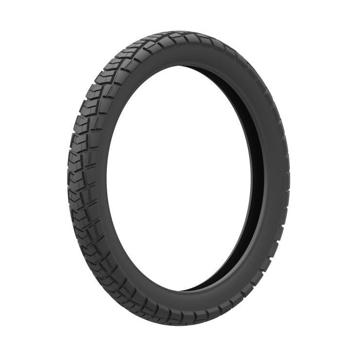 Kenda Trakmaster DTR K6342 motorcycle tire showing sidewall and siped tread pattern