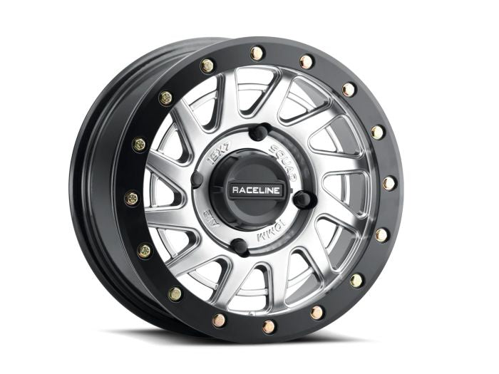 RACELINE SQUAD HYPER SILVER W/ BLACK RING 15X7 4X137 +38