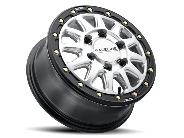 RACELINE ALPHA HYPER SILVER W/ BLK RING 17X7 5X114.3 +40