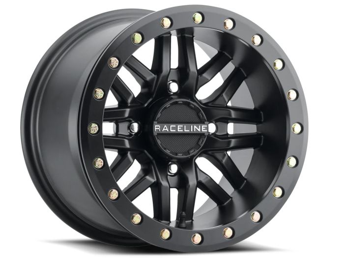RACELINE BL RYNO BLACK W/BLACK RING 15X10 4X137 (5+5)
