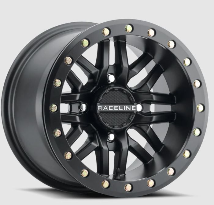 RACELINE BL RYNO BLACK W/BLACK RING 15X10 4X156 (5+5)