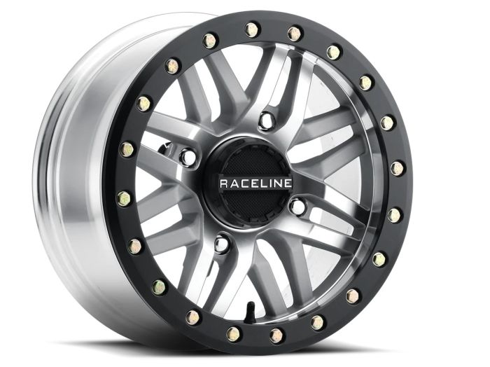 RACELINE BL RYNO BLACK MACHINED W/BLK RING 14X7 4X137 +10mm