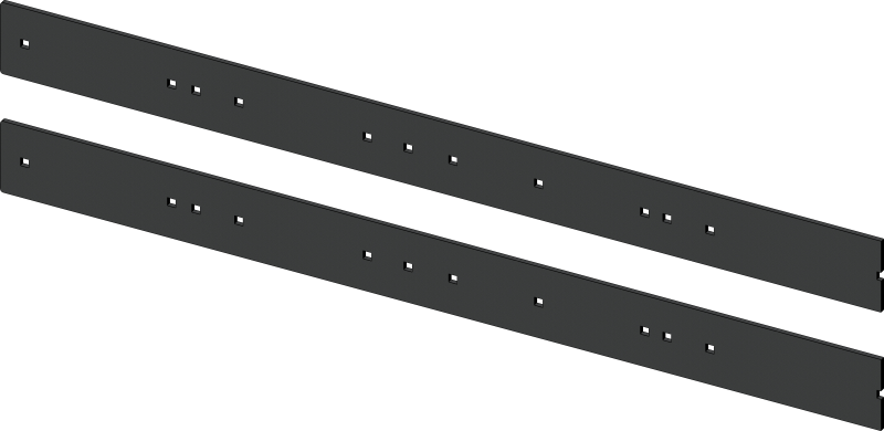 KFI 72 in. Universal Snow Plow Wear Bar, heavy-duty steel replacement scraping edge with mounting holes