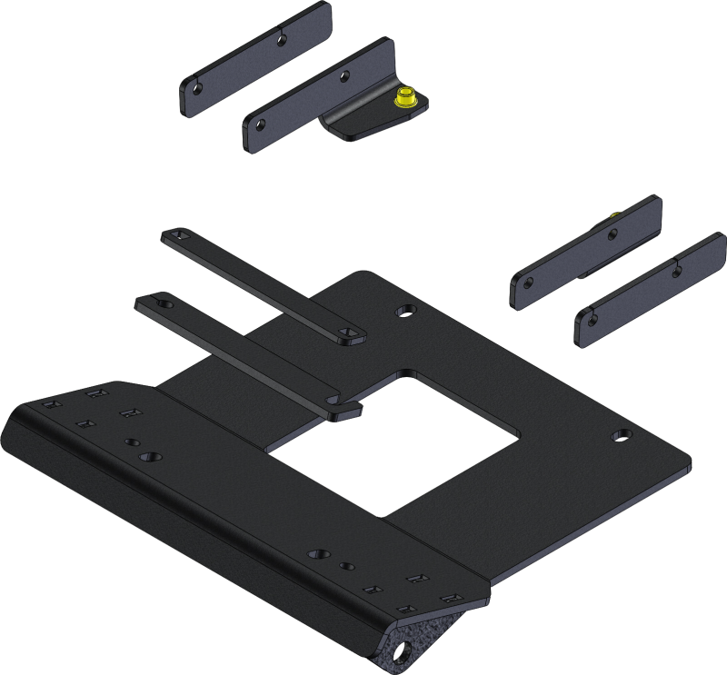 KFI plow mount bracket for Yamaha Wolverine RMAX4 with hitch pins