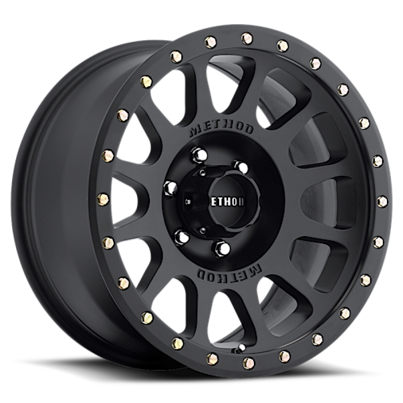 Method MR305 NV 17x8.5 Matte Black wheel for Ford Bronco