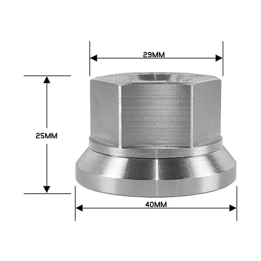 5/8" - 18 Stainless Steel Swivel Flat Seat Open Trailer Lug Nut - Tires Fast