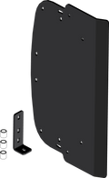 KFI poly snow plow side shield with mounting bracket and hardware