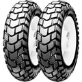 Pair of Pirelli SL 60 scooter tires with aggressive block tread