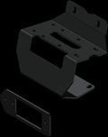 KFI winch mount plate for Honda Pioneer UTV with pre-drilled holes and steel construction