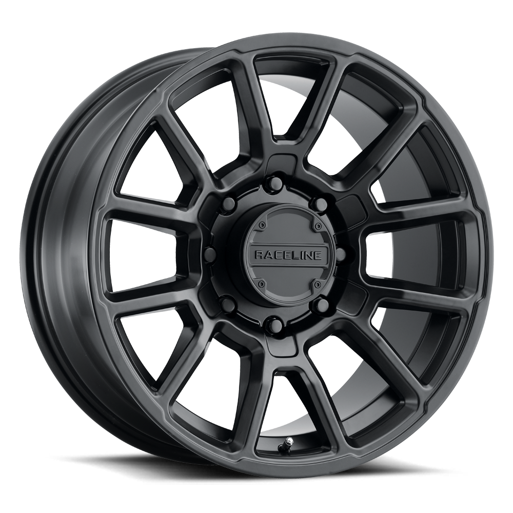 Raceline 950 Gauge 20x9 Satin Black wheel for Silverado 1500 and Sierra 1500
