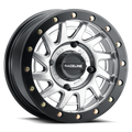 Raceline Squad Satin Black w/ Gunmetal Ring Wheel 15x7 4x156 +38mm ATV/UTV