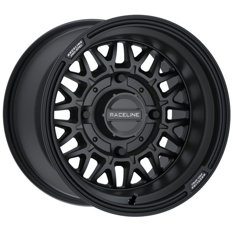 14x7 4x156 +10 Raceline Omega Black